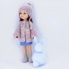 Patrón jersey,gorro, botas y falda Paola Reina 32 cm