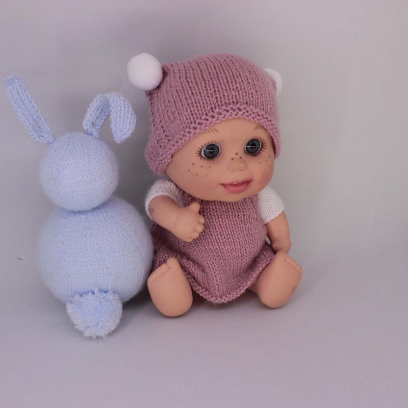 Conjunto falda con peto, jersey y gorro Baby Pelón