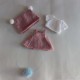 Conjunto falda con peto, jersey y gorro Baby Pelón