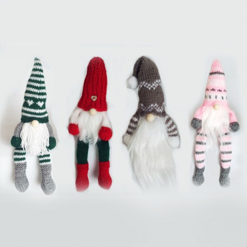 Patrón para realizar gnomos navideños