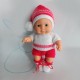Patrón jersey, pantalón patucos y gorro navidad válido para Miniland 21 cm
