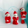 Patrón para realizar muñecos navideños para colgar, botellas.....