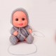 Conjunto compuesto de pelele cuerpo entero, capota rebeca y zapatos válido para Baby Pelón
