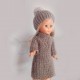 Patrón vestido/abrigo con gorro de lana válido para Nancy clásica y new