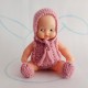 Patrón chaleco, cubrepañal, gorro y zapatos válido para Barriguitas