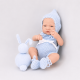 Patrón pelele cruzado con gorro y patucos Nenuco Tradicional