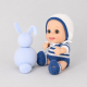 Patrón pelele manga corta, gorro tipo pixie y botitas Baby Pelón