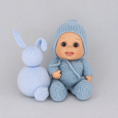 Patrón pelele cuerpo entero y gorro aviador válido para Baby Pelón