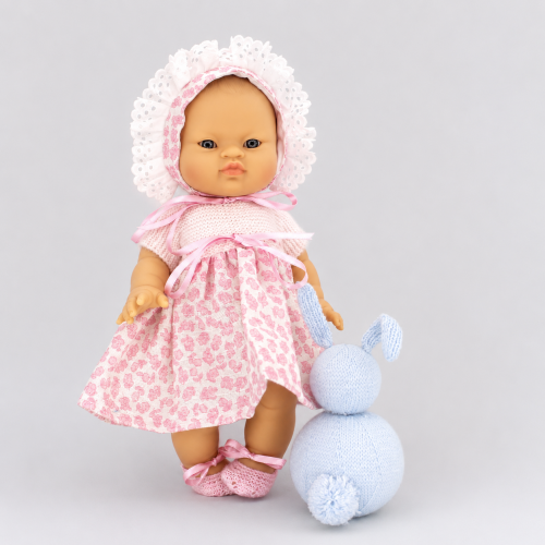 Patrón vestido lana y tela Nenuco 32 cm
