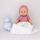 Patrón conjunto faldón, gorro y patucos válido para Gordi de Paola Reina y Antonio Juan 33 cm