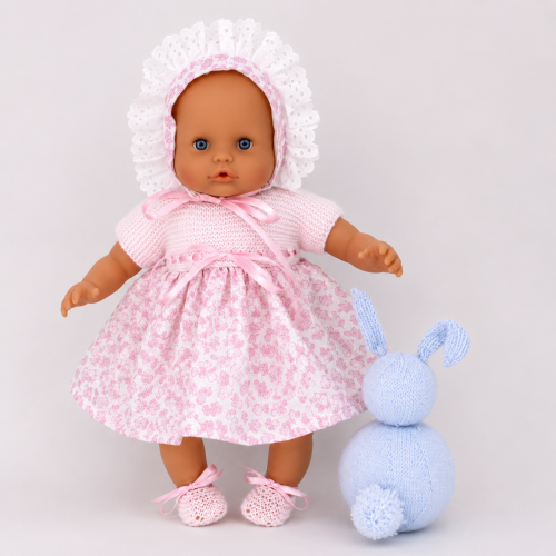Patrón vestido lana y tela Nenuco 32 cm