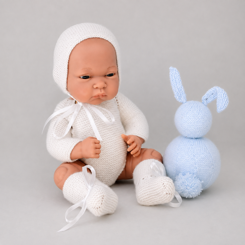 Patrón Pelele manga larga, patucos largos Gordi de Paola Reina 34 cm