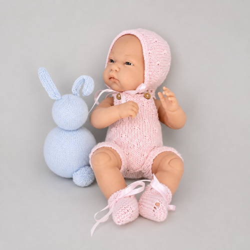 Patrón pelele pantalón corto, capota y patucos Nenuco 32 cm y Antonio Juan 33 cm