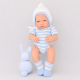 Conjunto pelele manga corta con gorro tipo pixie y patucos válido para Antonio Juan 42 cm